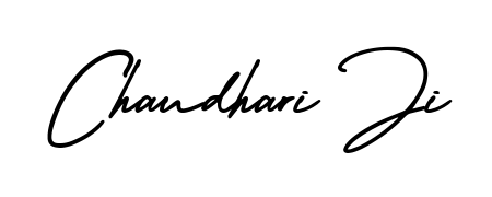 The AmerikaSignatureDemo-Regular font gives name Chaudhari Ji a signature that looks effortless yet distinguished. Download high-res PNG instantly. Chaudhari Ji signature style 3 images and pictures png