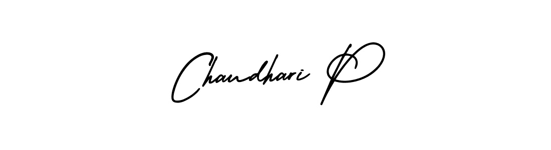 Create a beautiful signature design for name Chaudhari P. With this signature (AmerikaSignatureDemo-Regular) fonts, you can make a handwritten signature for free. Chaudhari P signature style 3 images and pictures png