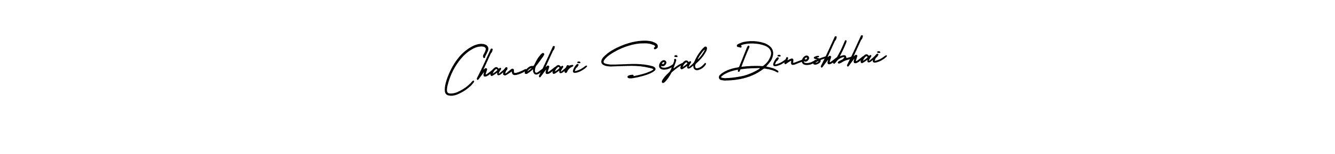 Create a beautiful signature design for name Chaudhari Sejal Dineshbhai. With this signature (AmerikaSignatureDemo-Regular) fonts, you can make a handwritten signature for free. Chaudhari Sejal Dineshbhai signature style 3 images and pictures png