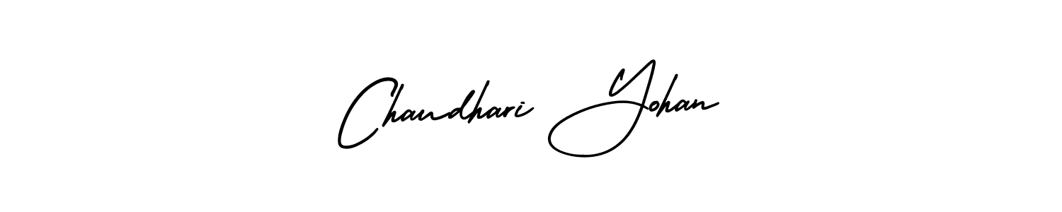 Make a beautiful signature design for name Chaudhari Yohan. With this signature (AmerikaSignatureDemo-Regular) style, you can create a handwritten signature for free. Chaudhari Yohan signature style 3 images and pictures png
