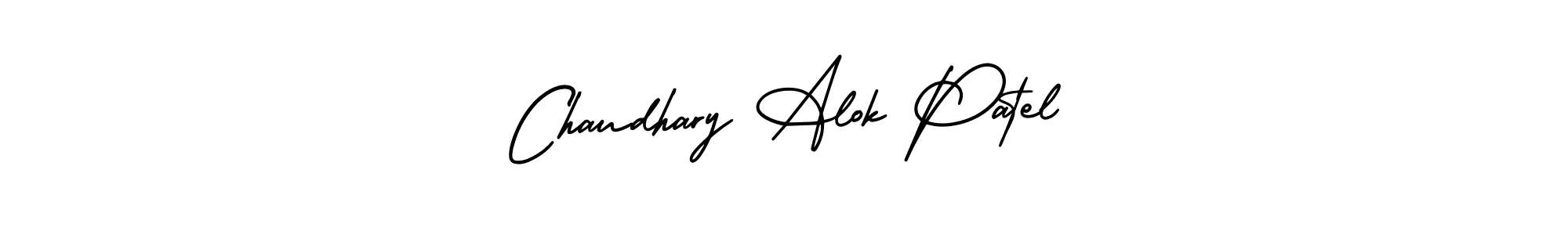 Use a signature maker to create a handwritten signature online. With this signature software, you can design (AmerikaSignatureDemo-Regular) your own signature for name Chaudhary Alok Patel. Chaudhary Alok Patel signature style 3 images and pictures png