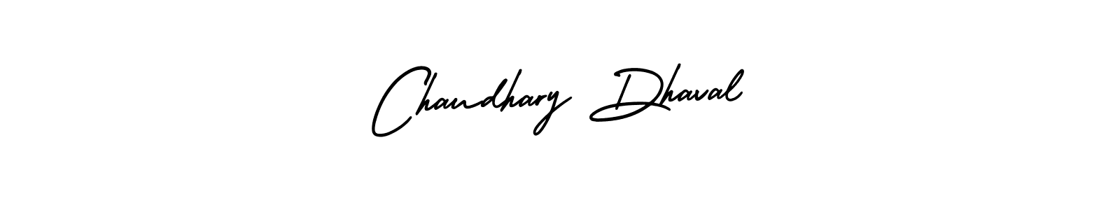 Design your own signature with our free online signature maker. With this signature software, you can create a handwritten (AmerikaSignatureDemo-Regular) signature for name Chaudhary Dhaval. Chaudhary Dhaval signature style 3 images and pictures png