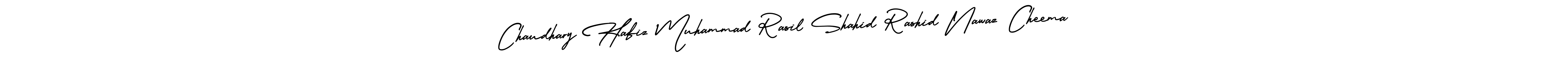 Make a beautiful signature design for name Chaudhary Hafiz Muhammad Rasil Shahid Rashid Nawaz Cheema. With this signature (AmerikaSignatureDemo-Regular) style, you can create a handwritten signature for free. Chaudhary Hafiz Muhammad Rasil Shahid Rashid Nawaz Cheema signature style 3 images and pictures png