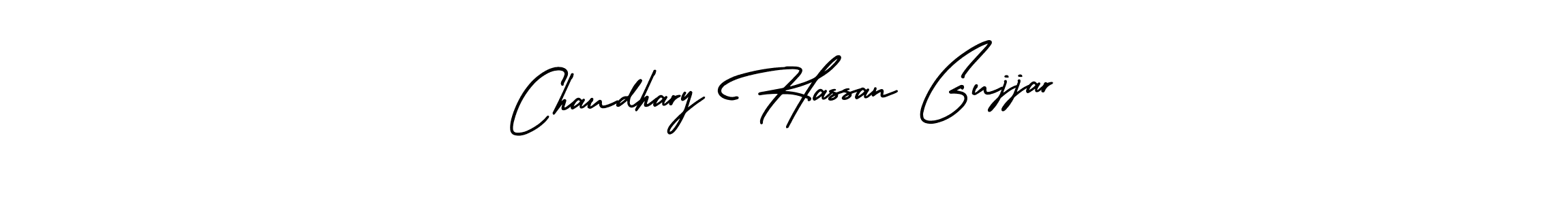 How to make Chaudhary Hassan Gujjar signature? AmerikaSignatureDemo-Regular is a professional autograph style. Create handwritten signature for Chaudhary Hassan Gujjar name. Chaudhary Hassan Gujjar signature style 3 images and pictures png