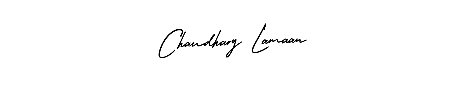 Create a beautiful signature design for name Chaudhary Lamaan. With this signature (AmerikaSignatureDemo-Regular) fonts, you can make a handwritten signature for free. Chaudhary Lamaan signature style 3 images and pictures png