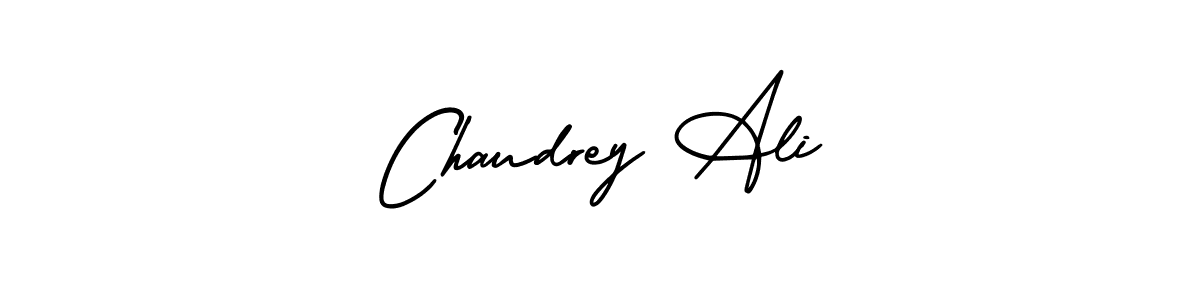 Make a short Chaudrey Ali signature style. Manage your documents anywhere anytime using AmerikaSignatureDemo-Regular. Create and add eSignatures, submit forms, share and send files easily. Chaudrey Ali signature style 3 images and pictures png