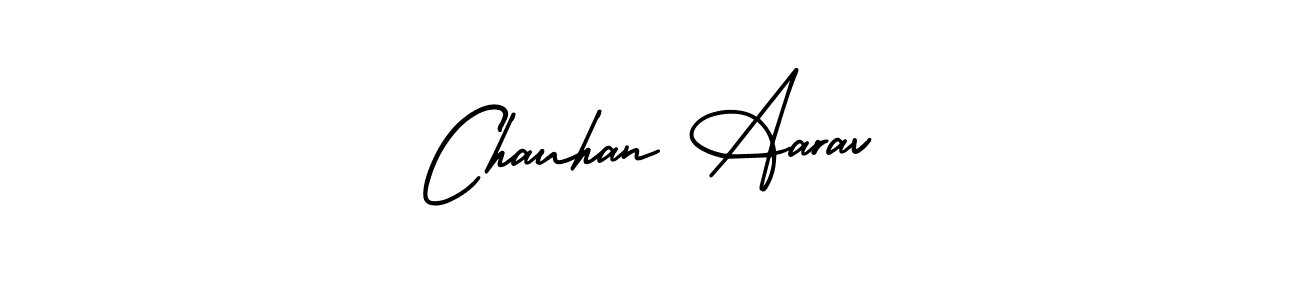 if you are searching for the best signature style for your name Chauhan Aarav. so please give up your signature search. here we have designed multiple signature styles  using AmerikaSignatureDemo-Regular. Chauhan Aarav signature style 3 images and pictures png