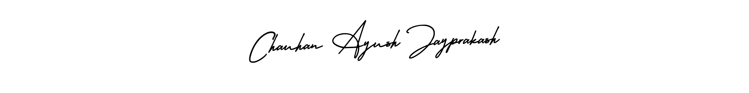 How to make Chauhan Ayush Jayprakash name signature. Use AmerikaSignatureDemo-Regular style for creating short signs online. This is the latest handwritten sign. Chauhan Ayush Jayprakash signature style 3 images and pictures png