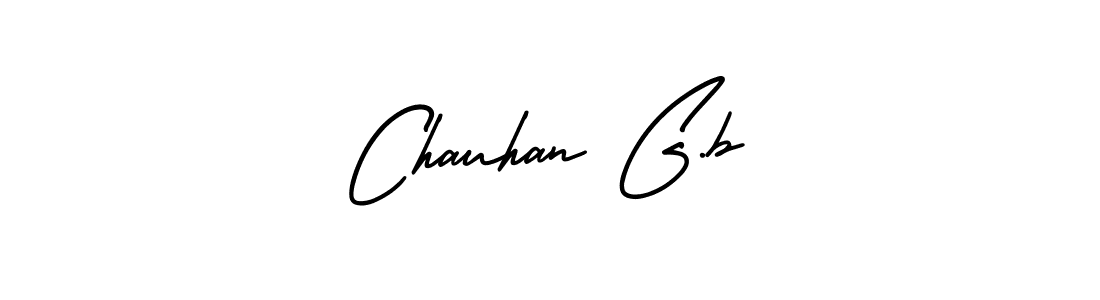 It looks lik you need a new signature style for name Chauhan G.b. Design unique handwritten (AmerikaSignatureDemo-Regular) signature with our free signature maker in just a few clicks. Chauhan G.b signature style 3 images and pictures png