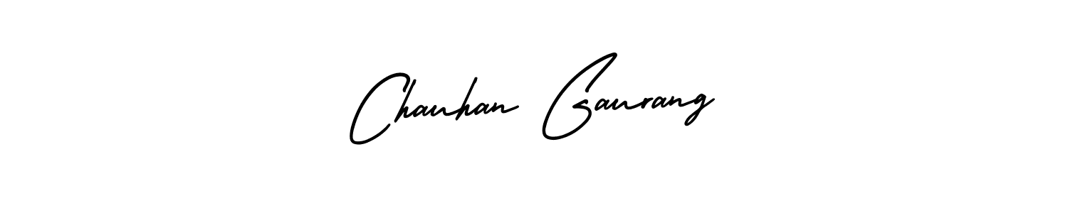 You should practise on your own different ways (AmerikaSignatureDemo-Regular) to write your name (Chauhan Gaurang) in signature. don't let someone else do it for you. Chauhan Gaurang signature style 3 images and pictures png