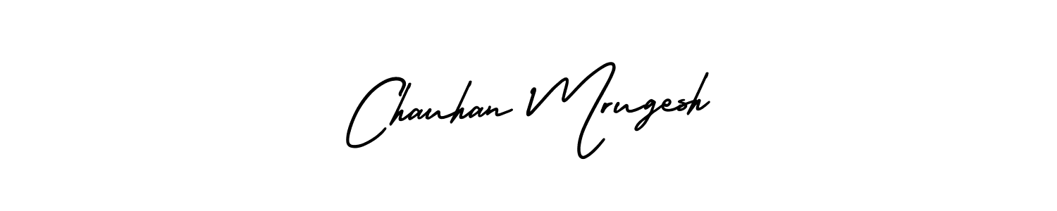 Design your own signature with our free online signature maker. With this signature software, you can create a handwritten (AmerikaSignatureDemo-Regular) signature for name Chauhan Mrugesh. Chauhan Mrugesh signature style 3 images and pictures png
