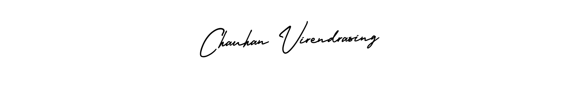 Chauhan Virendrasing stylish signature style. Best Handwritten Sign (AmerikaSignatureDemo-Regular) for my name. Handwritten Signature Collection Ideas for my name Chauhan Virendrasing. Chauhan Virendrasing signature style 3 images and pictures png