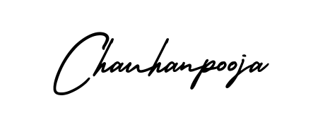 Get inspired by this graceful AmerikaSignatureDemo-Regular signature style for name Chauhanpooja. Smooth loops and balanced proportions for everyday use. Chauhanpooja signature style 3 images and pictures png