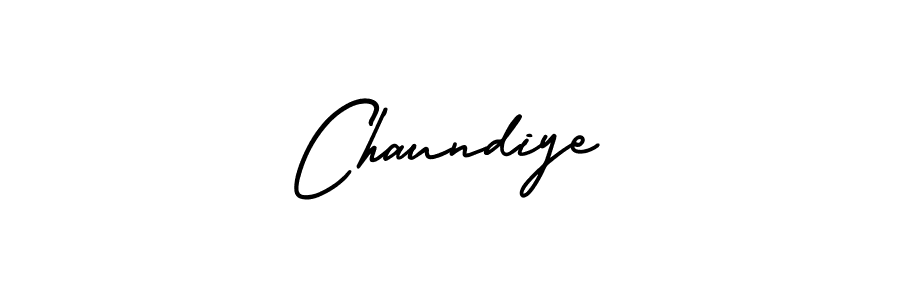 Make a beautiful signature design for name Chaundiye. With this signature (AmerikaSignatureDemo-Regular) style, you can create a handwritten signature for free. Chaundiye signature style 3 images and pictures png