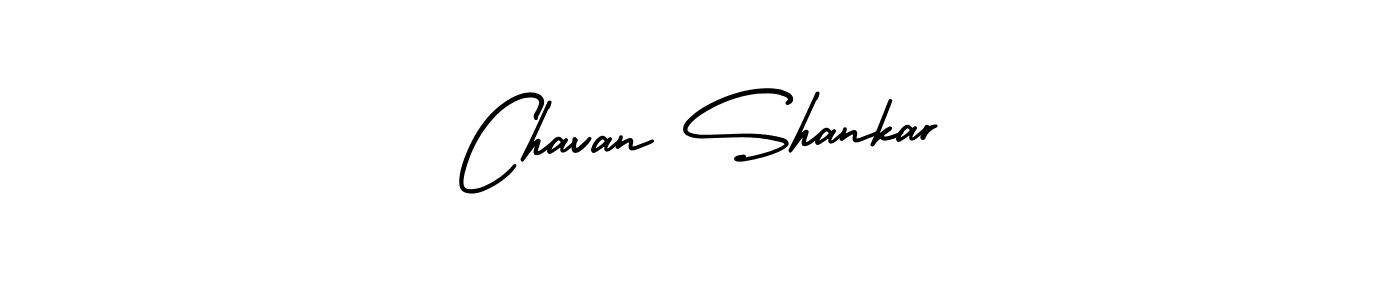 The best way (AmerikaSignatureDemo-Regular) to make a short signature is to pick only two or three words in your name. The name Chavan Shankar include a total of six letters. For converting this name. Chavan Shankar signature style 3 images and pictures png