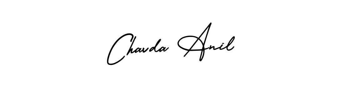 Design your own signature with our free online signature maker. With this signature software, you can create a handwritten (AmerikaSignatureDemo-Regular) signature for name Chavda Anil. Chavda Anil signature style 3 images and pictures png
