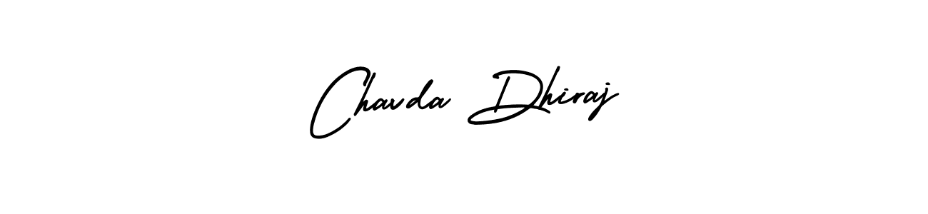 Make a short Chavda Dhiraj signature style. Manage your documents anywhere anytime using AmerikaSignatureDemo-Regular. Create and add eSignatures, submit forms, share and send files easily. Chavda Dhiraj signature style 3 images and pictures png