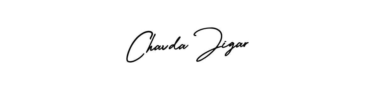 Similarly AmerikaSignatureDemo-Regular is the best handwritten signature design. Signature creator online .You can use it as an online autograph creator for name Chavda Jigar. Chavda Jigar signature style 3 images and pictures png