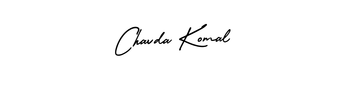 Design your own signature with our free online signature maker. With this signature software, you can create a handwritten (AmerikaSignatureDemo-Regular) signature for name Chavda Komal. Chavda Komal signature style 3 images and pictures png