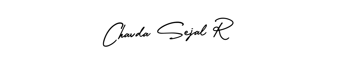 Make a beautiful signature design for name Chavda Sejal R. With this signature (AmerikaSignatureDemo-Regular) style, you can create a handwritten signature for free. Chavda Sejal R signature style 3 images and pictures png