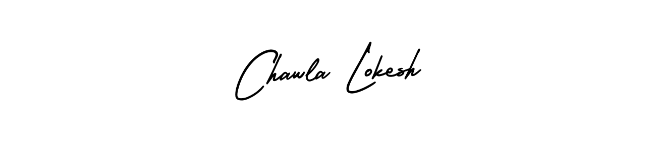 Create a beautiful signature design for name Chawla Lokesh. With this signature (AmerikaSignatureDemo-Regular) fonts, you can make a handwritten signature for free. Chawla Lokesh signature style 3 images and pictures png