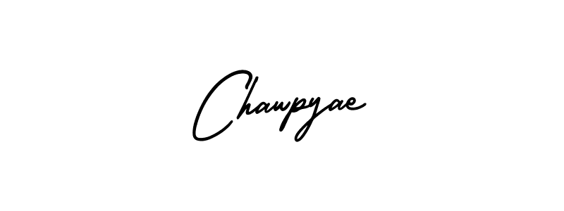 Design your own signature with our free online signature maker. With this signature software, you can create a handwritten (AmerikaSignatureDemo-Regular) signature for name Chawpyae. Chawpyae signature style 3 images and pictures png