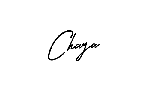 It looks lik you need a new signature style for name Chaya. Design unique handwritten (AmerikaSignatureDemo-Regular) signature with our free signature maker in just a few clicks. Chaya signature style 3 images and pictures png