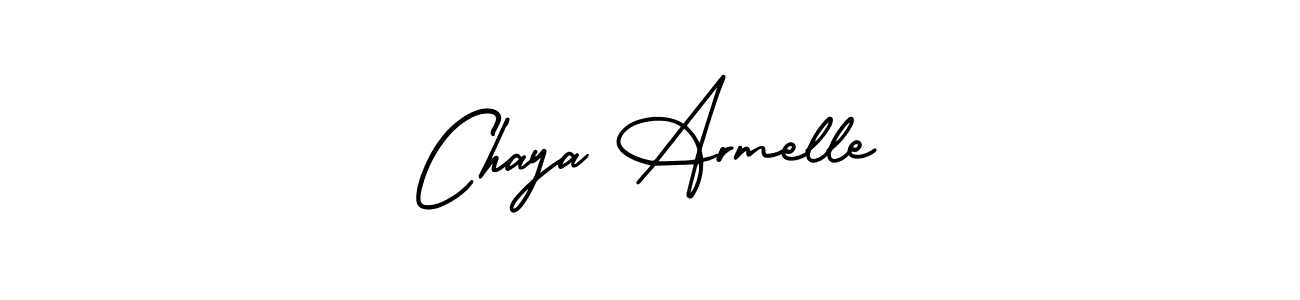 Make a short Chaya Armelle signature style. Manage your documents anywhere anytime using AmerikaSignatureDemo-Regular. Create and add eSignatures, submit forms, share and send files easily. Chaya Armelle signature style 3 images and pictures png