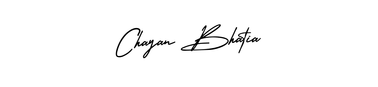 How to make Chayan Bhatia name signature. Use AmerikaSignatureDemo-Regular style for creating short signs online. This is the latest handwritten sign. Chayan Bhatia signature style 3 images and pictures png