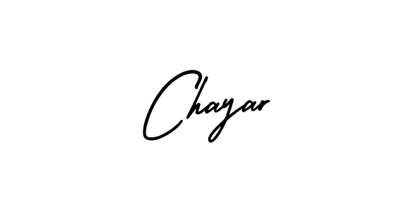 You should practise on your own different ways (AmerikaSignatureDemo-Regular) to write your name (Chayar) in signature. don't let someone else do it for you. Chayar signature style 3 images and pictures png