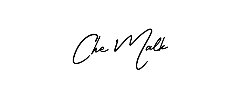 Design your own signature with our free online signature maker. With this signature software, you can create a handwritten (AmerikaSignatureDemo-Regular) signature for name Che Malk. Che Malk signature style 3 images and pictures png