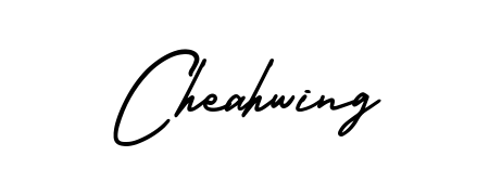 Enhance your business communications with Cheahwing signature in AmerikaSignatureDemo-Regular lettering. Clean, modern, and universally compatible. Cheahwing signature style 3 images and pictures png