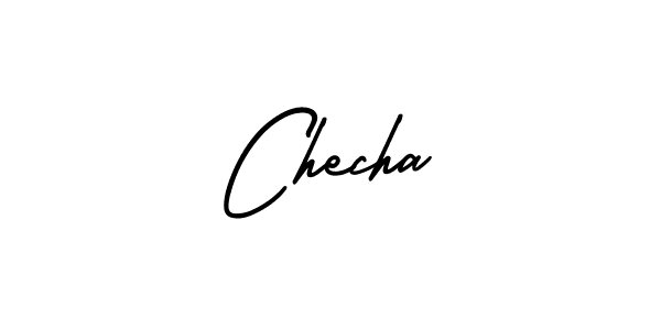 Checha stylish signature style. Best Handwritten Sign (AmerikaSignatureDemo-Regular) for my name. Handwritten Signature Collection Ideas for my name Checha. Checha signature style 3 images and pictures png