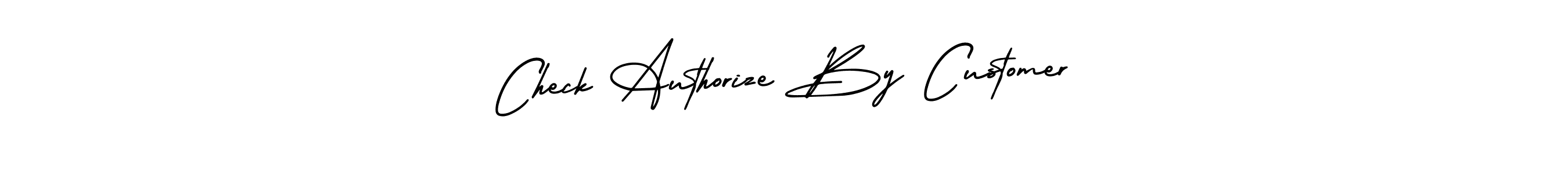 Similarly AmerikaSignatureDemo-Regular is the best handwritten signature design. Signature creator online .You can use it as an online autograph creator for name Check Authorize By Customer. Check Authorize By Customer signature style 3 images and pictures png