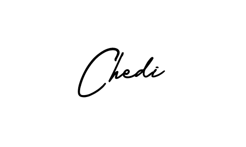 You should practise on your own different ways (AmerikaSignatureDemo-Regular) to write your name (Chedi) in signature. don't let someone else do it for you. Chedi signature style 3 images and pictures png