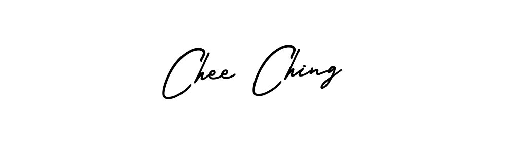 Use a signature maker to create a handwritten signature online. With this signature software, you can design (AmerikaSignatureDemo-Regular) your own signature for name Chee Ching. Chee Ching signature style 3 images and pictures png