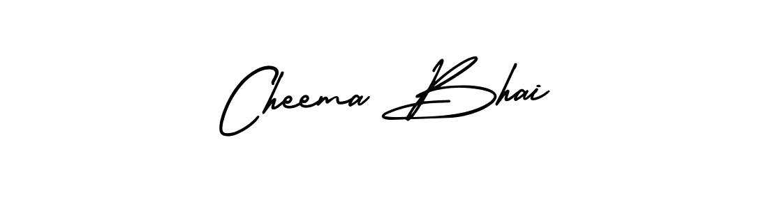 Cheema Bhai stylish signature style. Best Handwritten Sign (AmerikaSignatureDemo-Regular) for my name. Handwritten Signature Collection Ideas for my name Cheema Bhai. Cheema Bhai signature style 3 images and pictures png