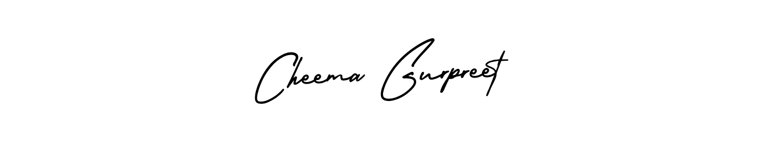Create a beautiful signature design for name Cheema Gurpreet. With this signature (AmerikaSignatureDemo-Regular) fonts, you can make a handwritten signature for free. Cheema Gurpreet signature style 3 images and pictures png