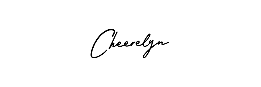 How to make Cheerelyn signature? AmerikaSignatureDemo-Regular is a professional autograph style. Create handwritten signature for Cheerelyn name. Cheerelyn signature style 3 images and pictures png