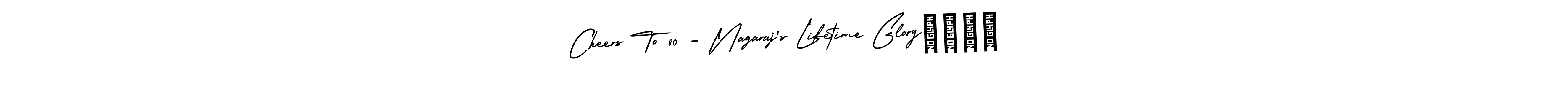 You can use this online signature creator to create a handwritten signature for the name Cheers To 80 - Nagaraj’s Lifetime Glory❤️❤️. This is the best online autograph maker. Cheers To 80 - Nagaraj’s Lifetime Glory❤️❤️ signature style 3 images and pictures png