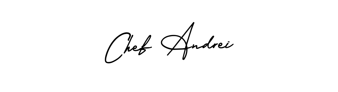 Also we have Chef Andrei name is the best signature style. Create professional handwritten signature collection using AmerikaSignatureDemo-Regular autograph style. Chef Andrei signature style 3 images and pictures png