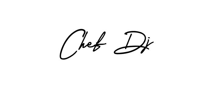 Use a signature maker to create a handwritten signature online. With this signature software, you can design (AmerikaSignatureDemo-Regular) your own signature for name Chef Dj. Chef Dj signature style 3 images and pictures png