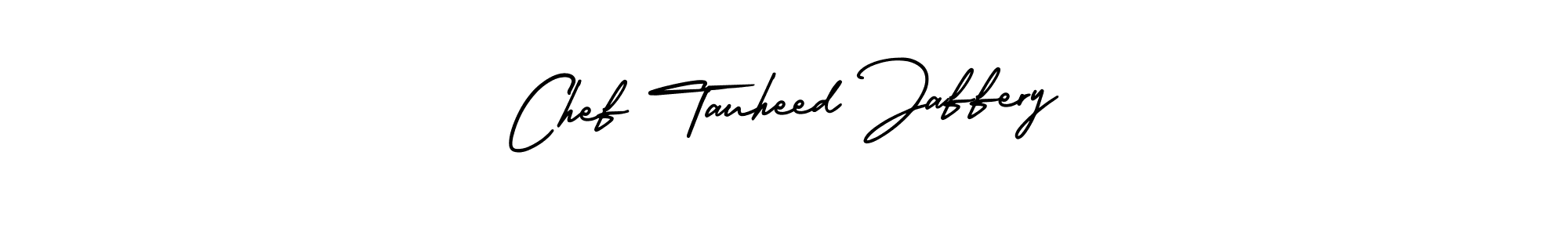 How to make Chef Tauheed Jaffery signature? AmerikaSignatureDemo-Regular is a professional autograph style. Create handwritten signature for Chef Tauheed Jaffery name. Chef Tauheed Jaffery signature style 3 images and pictures png