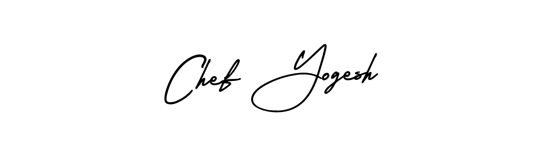 Chef Yogesh stylish signature style. Best Handwritten Sign (AmerikaSignatureDemo-Regular) for my name. Handwritten Signature Collection Ideas for my name Chef Yogesh. Chef Yogesh signature style 3 images and pictures png