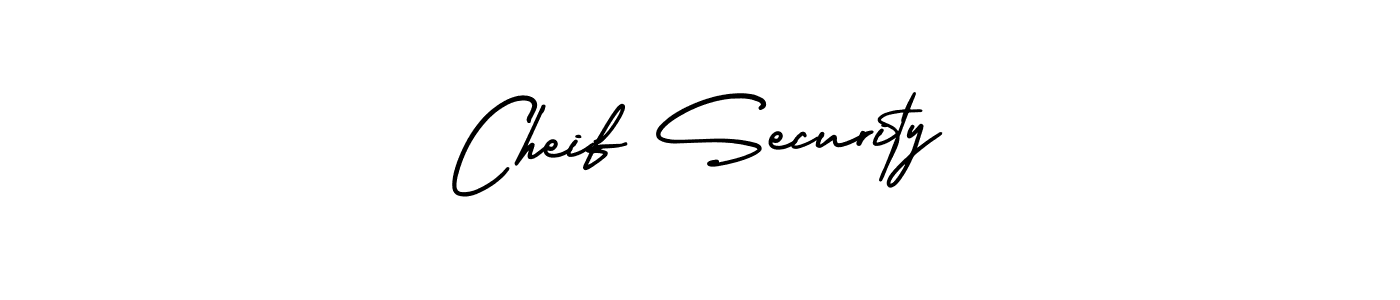 Cheif Security stylish signature style. Best Handwritten Sign (AmerikaSignatureDemo-Regular) for my name. Handwritten Signature Collection Ideas for my name Cheif Security. Cheif Security signature style 3 images and pictures png