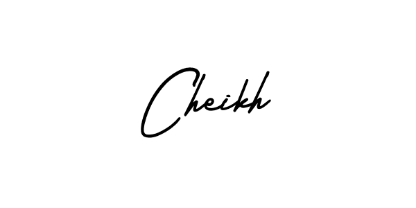 Cheikh stylish signature style. Best Handwritten Sign (AmerikaSignatureDemo-Regular) for my name. Handwritten Signature Collection Ideas for my name Cheikh. Cheikh signature style 3 images and pictures png