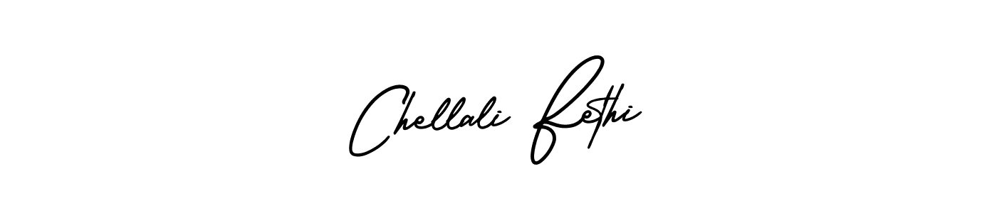 Make a short Chellali Fethi signature style. Manage your documents anywhere anytime using AmerikaSignatureDemo-Regular. Create and add eSignatures, submit forms, share and send files easily. Chellali Fethi signature style 3 images and pictures png