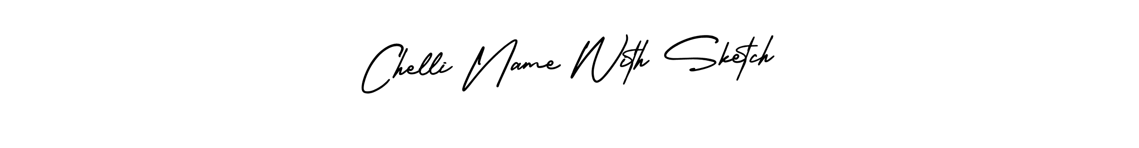 AmerikaSignatureDemo-Regular is a professional signature style that is perfect for those who want to add a touch of class to their signature. It is also a great choice for those who want to make their signature more unique. Get Chelli Name With Sketch name to fancy signature for free. Chelli Name With Sketch signature style 3 images and pictures png