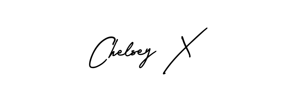 Create a beautiful signature design for name Chelsey X. With this signature (AmerikaSignatureDemo-Regular) fonts, you can make a handwritten signature for free. Chelsey X signature style 3 images and pictures png