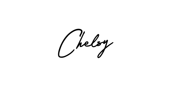 Design your own signature with our free online signature maker. With this signature software, you can create a handwritten (AmerikaSignatureDemo-Regular) signature for name Chelsy. Chelsy signature style 3 images and pictures png